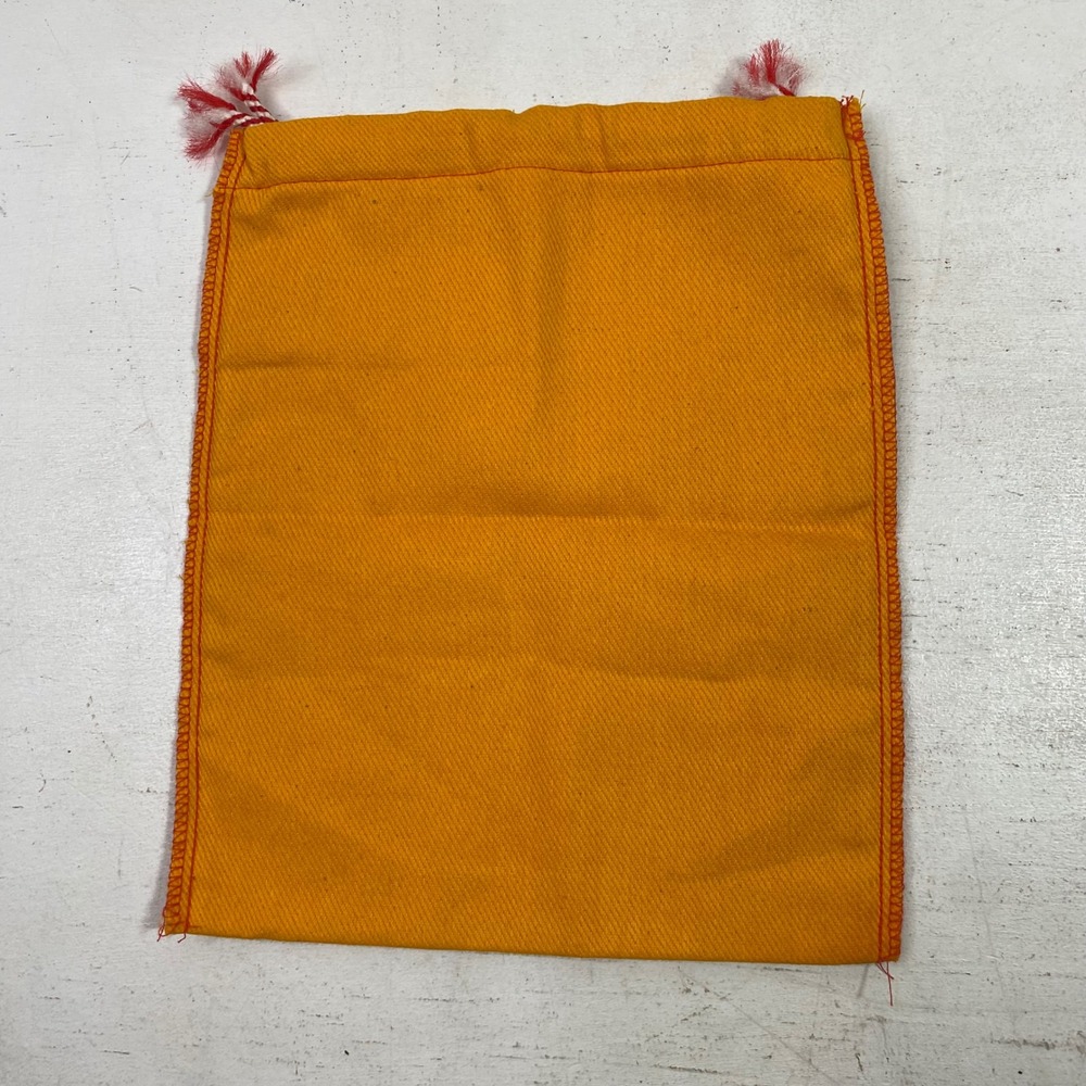 Vintage Penn Reels International Fishing Reel Drawstring Bag Yellow Orange 9x11 - Picture 6 of 7